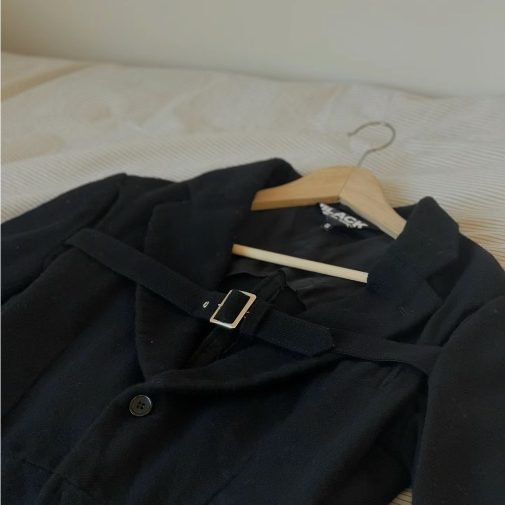 CDG Black Wool Coat